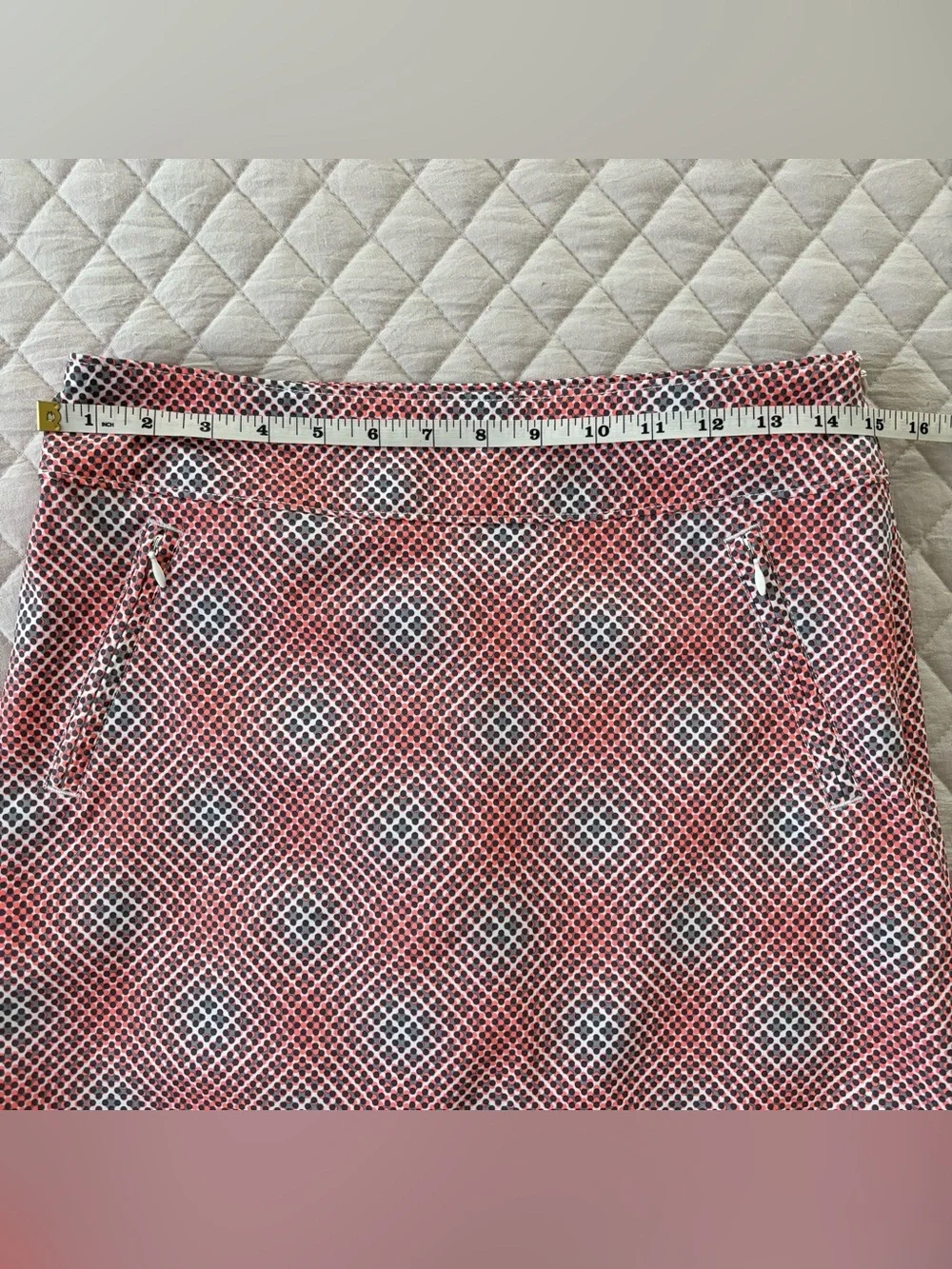 NWT Annika Pink Geometric Golf Skirt